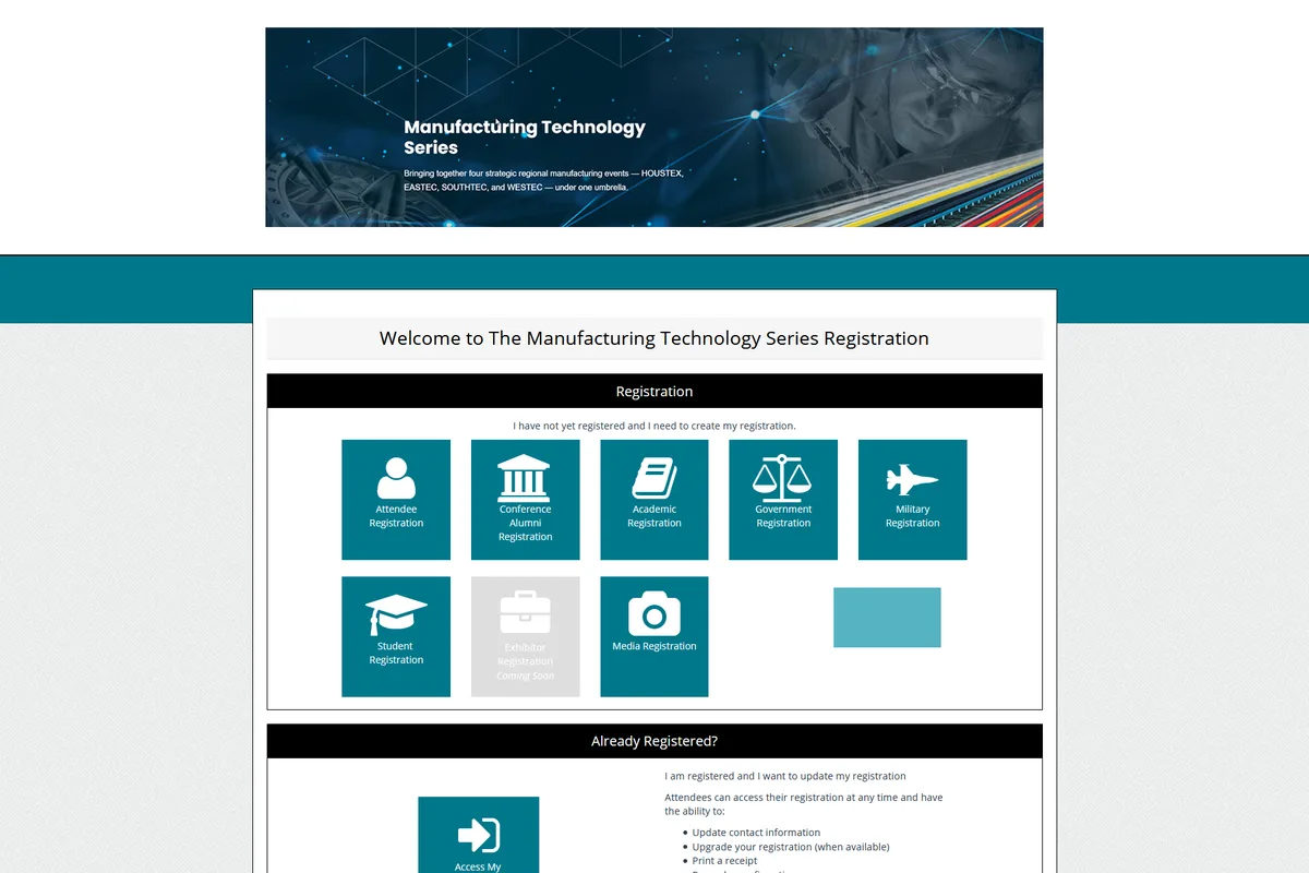 Registration page templates & landing pages preview