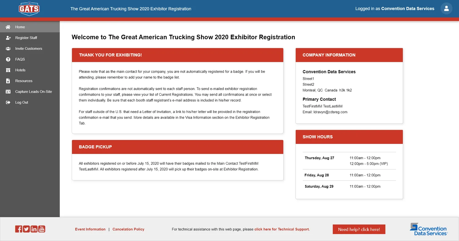 GATS0820 exhibitor portal preview