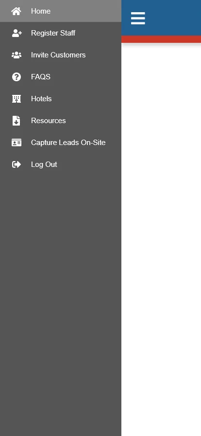 Mobile — navigation expanded