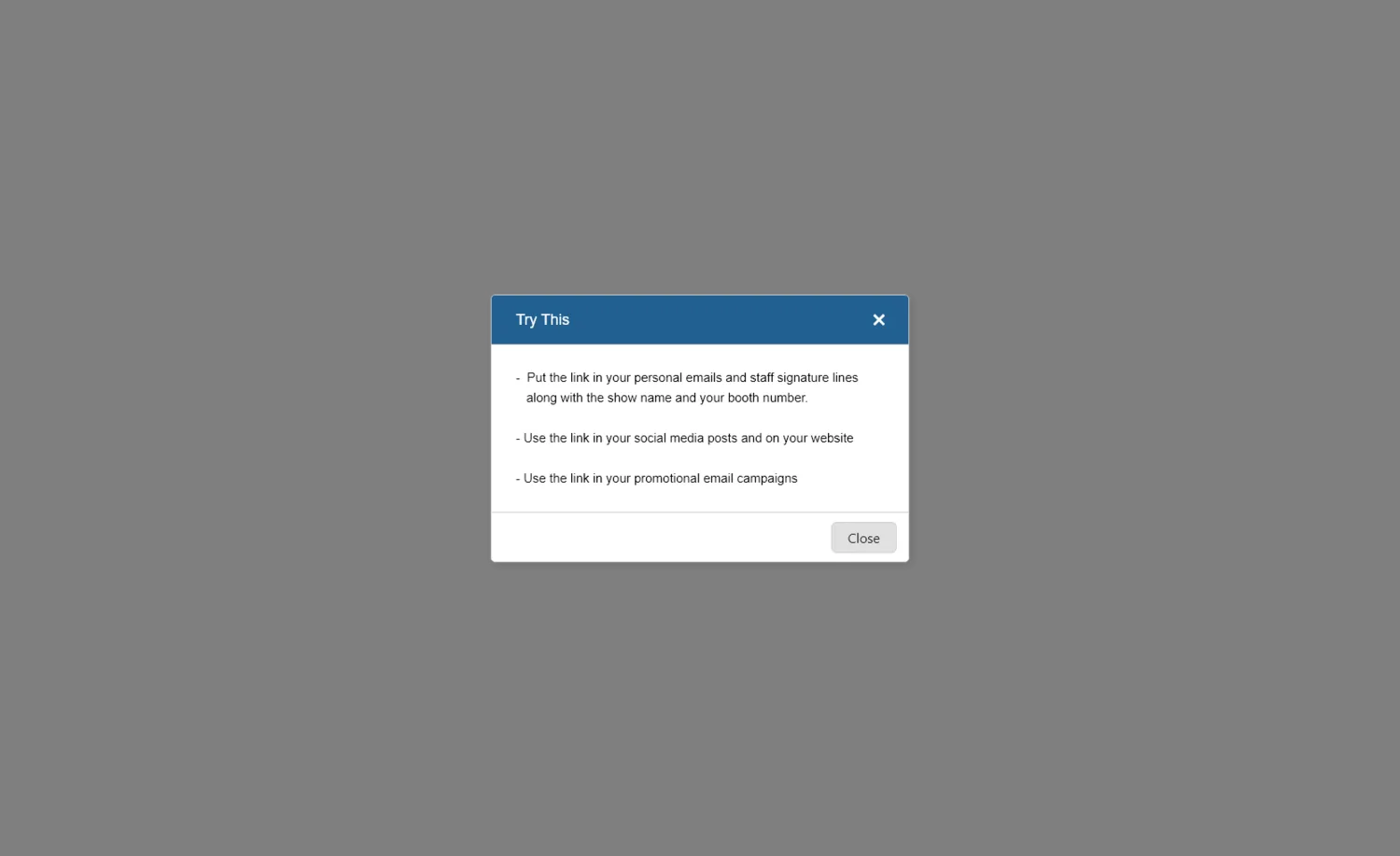 Contextual detail modal
