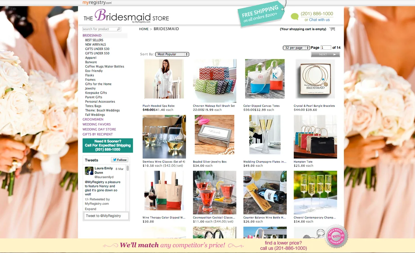 Bridesmaid gifts