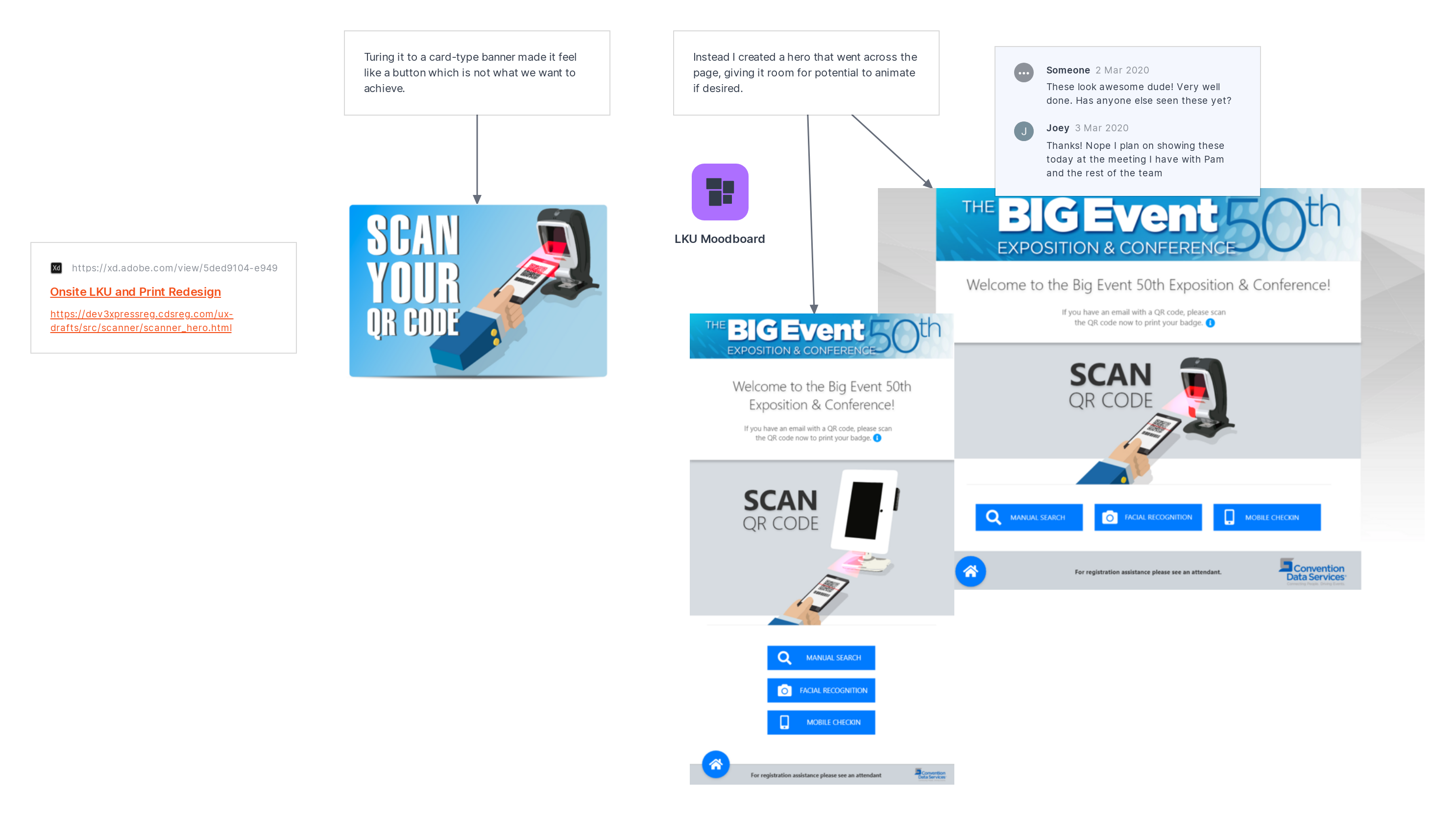 UI mockups and exploration